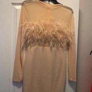 Sheer stress 
Perfect for a party or wedding. The color is more of a pink blush